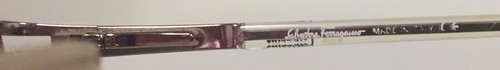 SALVATORE FERRAGAMO 1737-B 611 Gafas Marco 53-17-135 Rosa DIAMANTES DE IMITACIÓN GUC - Imagen 7 de 12