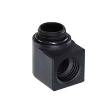 Shyrrik Length 19MM 90 Degree Rotary Fitting Copper Elbow Adapter Connector G1/4