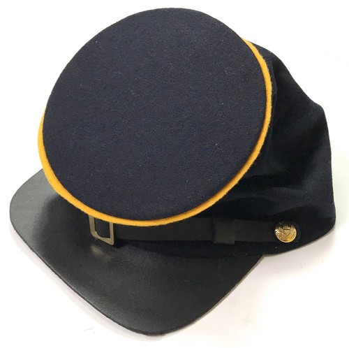 Civil War Forage Cavalry Leather Peak 