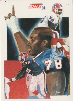 FREE SHIPPING-MINT-1991 Score Bruce Smith #667 BILLS LEADER PLUS BONUS CARDS