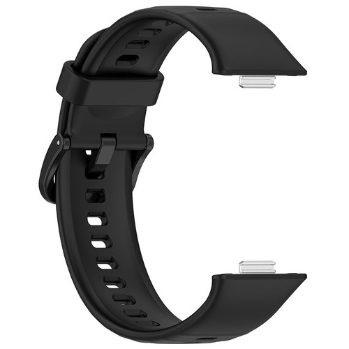 Silicone Strap Breathable Replacement Wristband for Huawei Watch Fit 3 (Black) - Zdjęcie 6 z 9