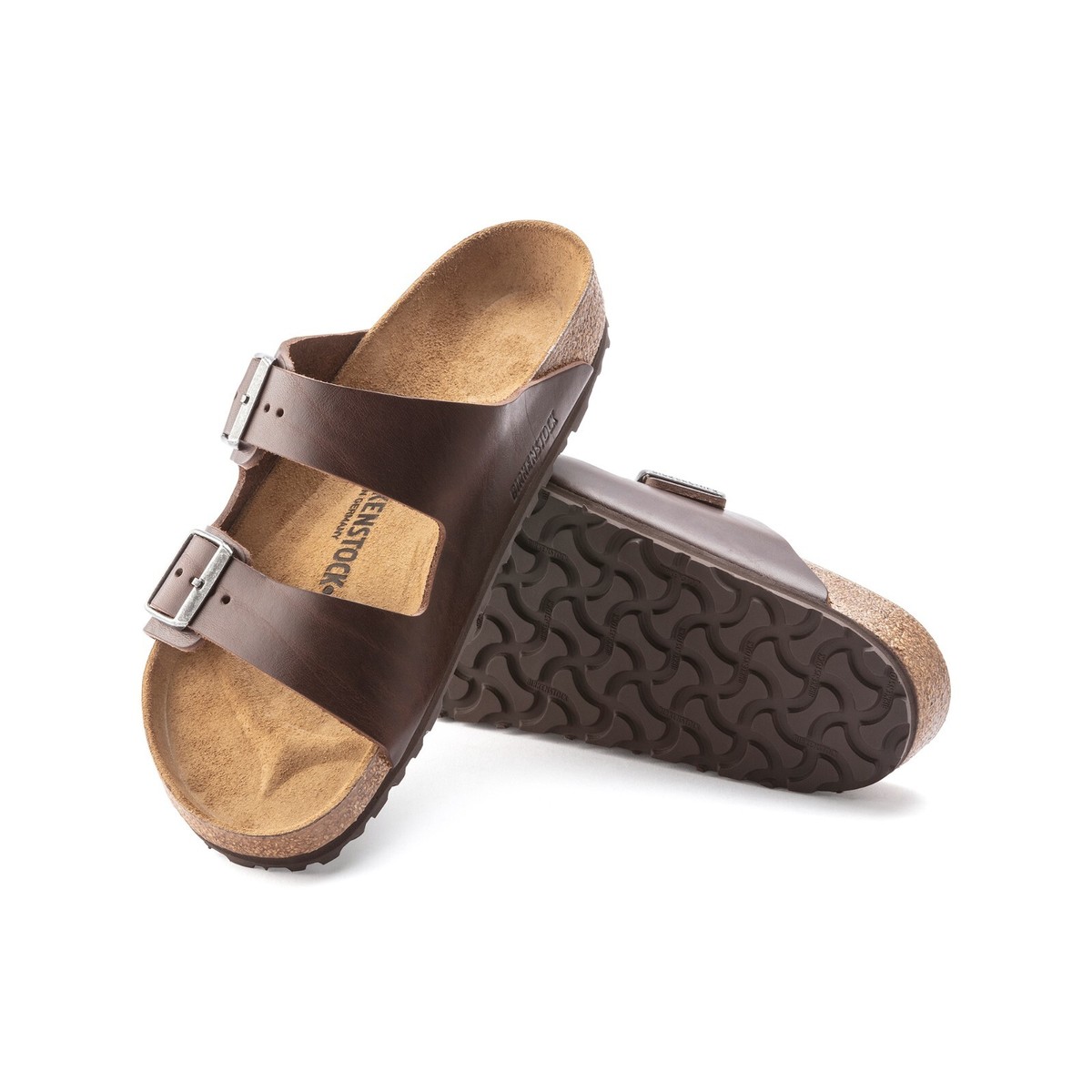 Birkenstock Arizona Grip Leather (Vintage Wood Roast) Men's