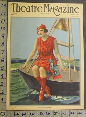 1918 LUCILLE CAVANAGH THEATRE VAUDEVILLE SEXY FLAPPER COVER ART 27831
