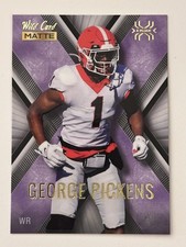 2022 Wild Card MATTE - X-Plode George Pickens Cowboys - Black-Purple X (RC)