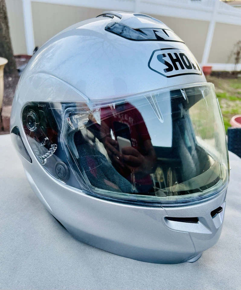 NUEVO CON ETIQUETAS Casco Modular Shoei MultiTec Vintage/Plateado/Visera Transparente/Talla Pequeña Foto 3 de 4