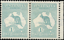 Australia Scott #51 with SIDEWAYS WATERMARK 10 Pair MNH F+ Stamps