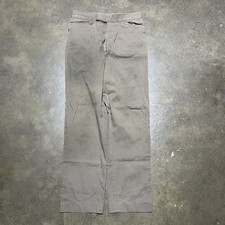 Vintage 40s 50s Brown Western Cotton Trousers 29x29 1940s 1950s True Vintage