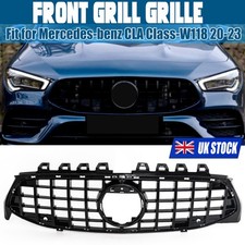 For Mercedes CLA W118 2019-2023 Gloss Black Panamericana GT Front Grill Grille