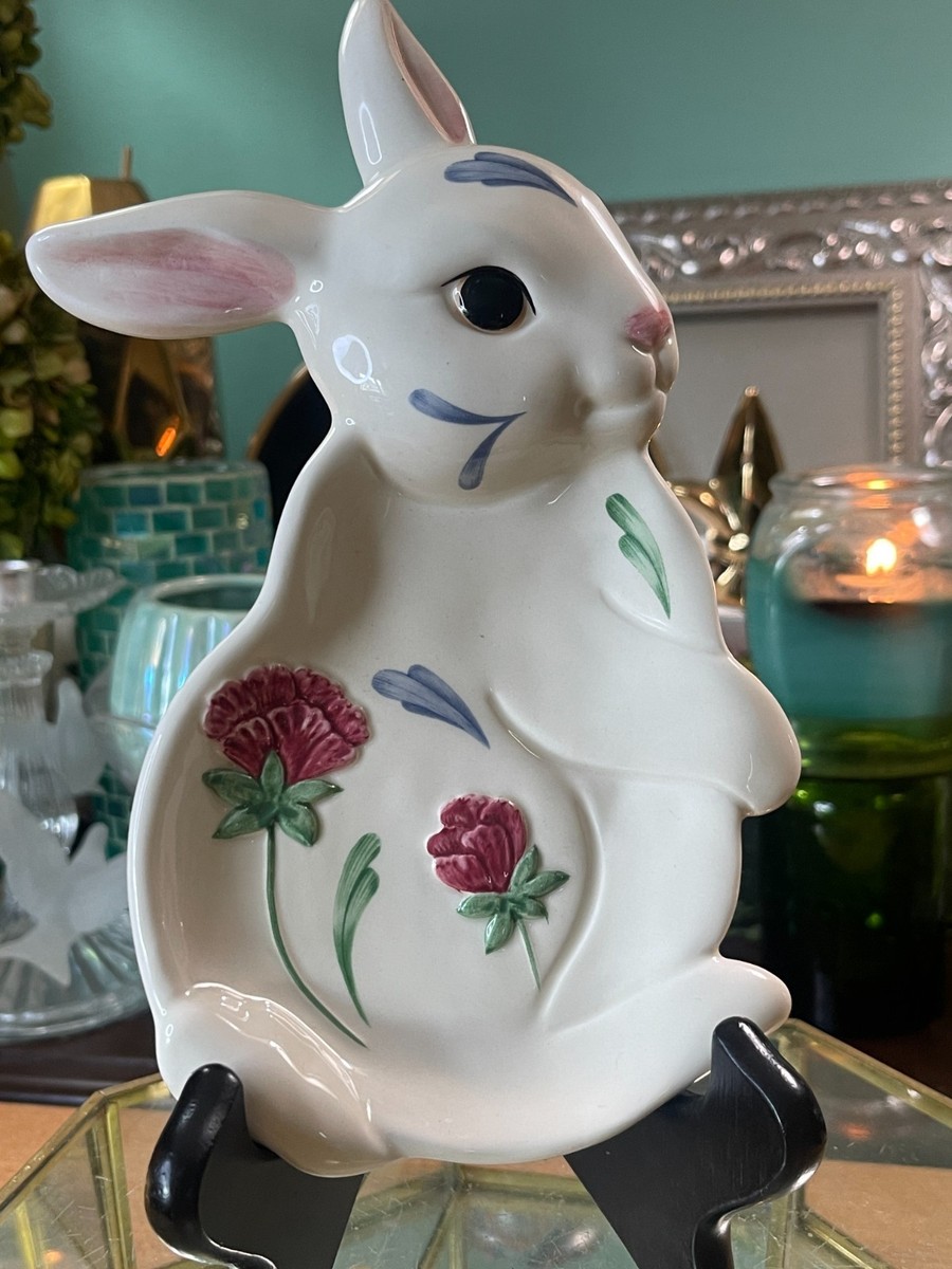 Vintage Lenox Barnyard collection “Poppies on Blue” spoon rest