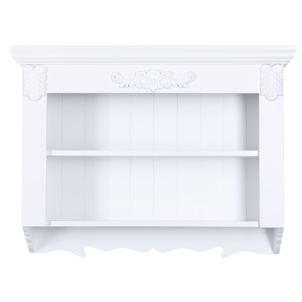 Wandregal Wandschrankweiß Wandboard Regal Shabby Look Vintage Schrank Landhaus-image