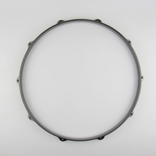 1 PC Die Cast 14" Snare Drum Hoop 10 Lug / Hole BLACK NICKEL TOP Batter Side