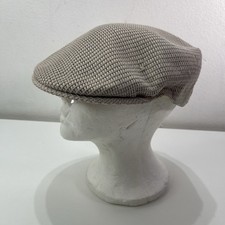 Kangol Two Tone Waffle Cap Flat Beret Hat News Boy Adult Lg Beige Preppy Gatsby