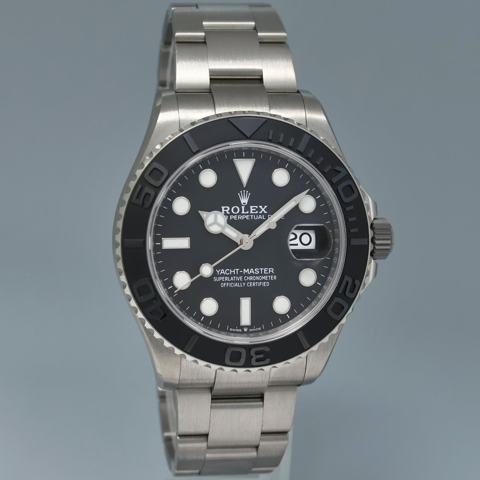 2025 NEW PAPERS Rolex Yacht Master 226627 42mm Titanium Grey Dial Oyster Watch image 3