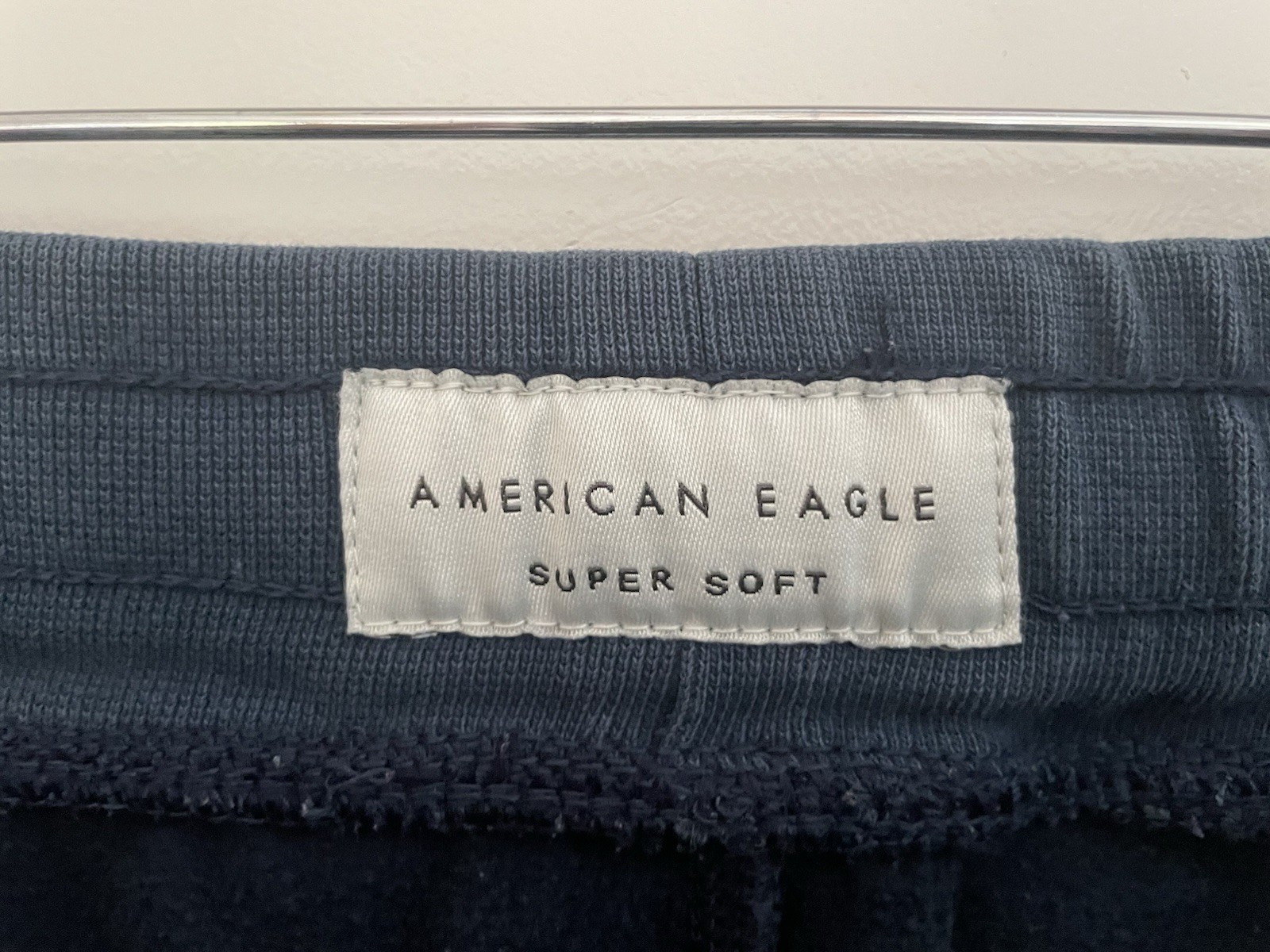 American Eagle Super Soft Mens Solid Navy Blue Co… - image 2