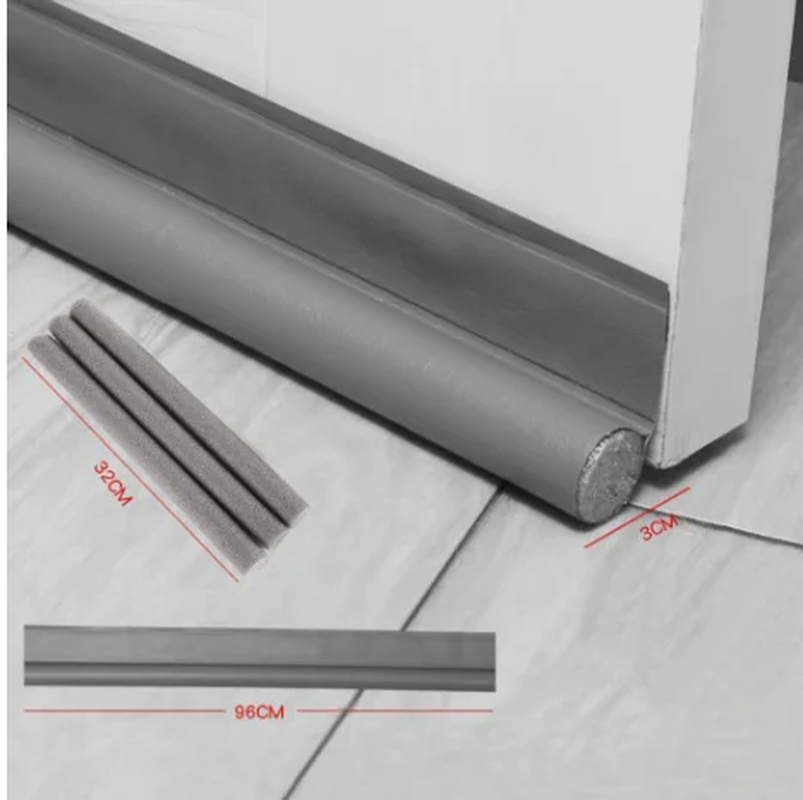 Adjustable Door Bottom Seal Strip Weatherstrip Draft Stopper Windproof UK