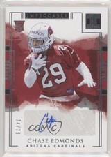 2018 Panini Impeccable Rookie Auto 74/75 Chase Edmonds #185 Auto 08bp
