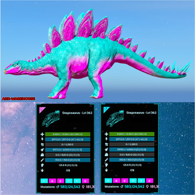 Top Stat Stegosaurus | Tek Stego Pair - Ark Survival Ascended PVE ASA