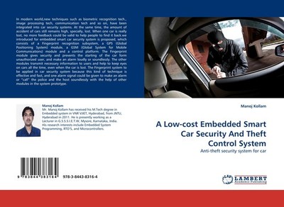 A Low-cost Embedded Smart Car Security And Theft Control System Manoj Kollam