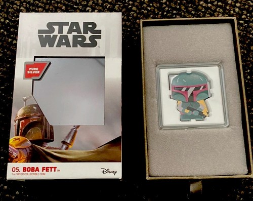 🔥 SOLD OUT Low Pop Star Wars 05. Boba Fett Chibi Coin! Disney 2020 Niue Silver