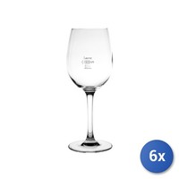 6X GläSer Aus Transparentem Glas Cabern Tulpe 35Cl Mit Riß