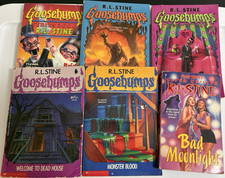 Goosebumps Lot of 6 by R.L. Stine, Vintage 1990s Paperback Horror, Scholastic