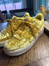 Nike Air Force 1 LV8 GS Min. Gold Velvet Youth Sz 6.5Y 849345-700