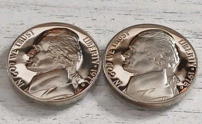 1977 & 78-S Mirror-like Dcam Proof Jefferson Nickel (2 Coin Lot) ~ Ships Free! 