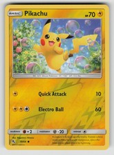 Pikachu 19/68 Common Hidden Fates Pokemon Reverse Holo NM