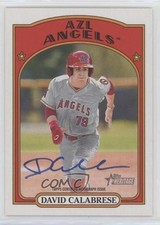 2021 Topps Heritage Minor League Edition Real One David Calabrese Auto 3d5