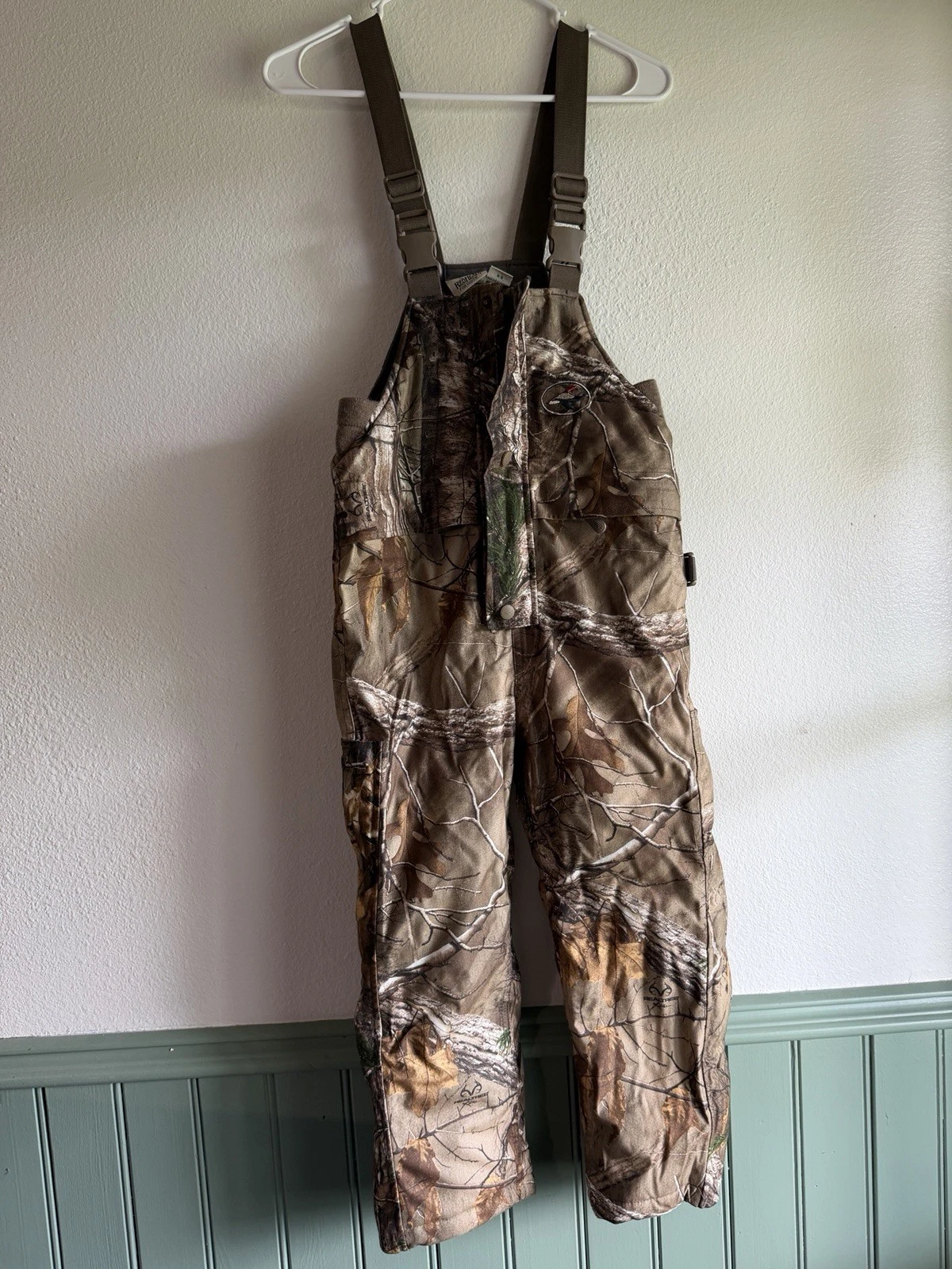 Red Head Camouflage Bib Youth M Bone Dry Waterproof Winter Hunting Snow Overalls