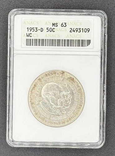 1953-D Washington Carver Commemorative — photo from the most recent tracked eBay sale