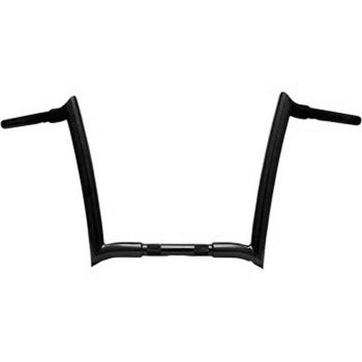 Paul Yaffe Bagger Monkey Bars 1-1/4in 16in Glanz Schwarz Lenker H00927