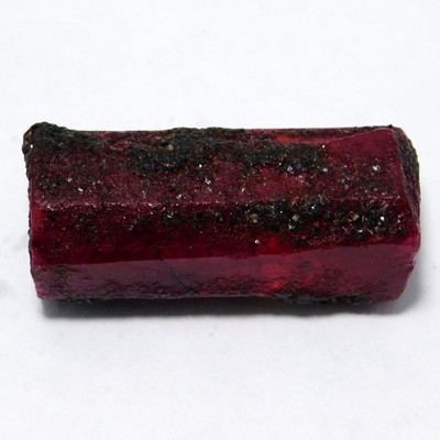 Certified 163.00 Ct Natural Red Ruby Earth Mined Collector Rod Rough