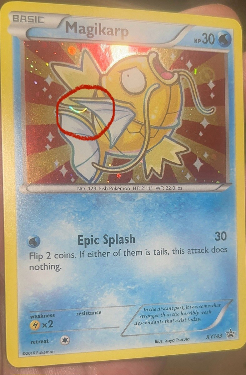 Pokemon Magikarp XY 143 Black Star Promo Cosmos Holo HD GALAXY