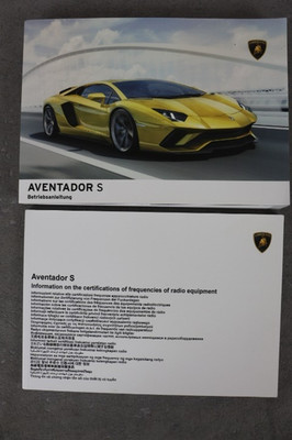 Lamborghini  Aventador S  Betriebsanleitung ''2019'' Bedienungsanleitung ''Deutsch''