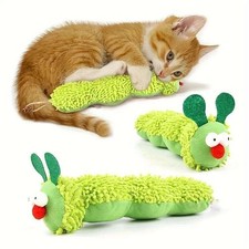 1 pc Caterpillar Cat Chew Toy with Catnip Silvervine Interactive Kitten Toy