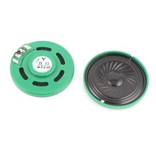 2 Pcs 0.25W 8Ohm 40mm Round Plastic Shell Magnet Electronic Speaker Loudspeaker