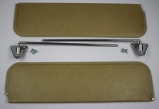 1966 Chevrolet Truck Tan Sun Visor Kit W Brackets Gmc Panels Suburbans