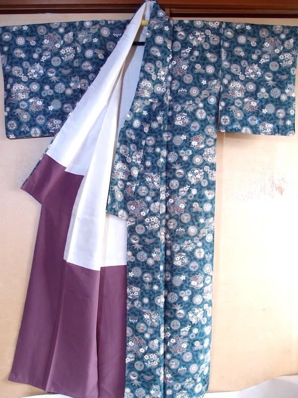 Rare Small Pattern Hanamaru Classical Silk Kimono… - image 5