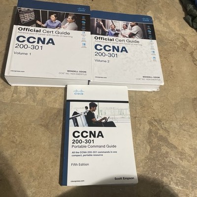 Official Cert Guide CCNA 200-301 Volumes 1 AND 2 Cisco Wendell Odom 2020 Edition