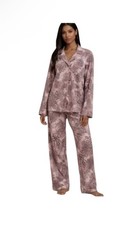 SKIMS Sleep Long Pajama SET Bloom Mini Multi Animal Print Size XS UNRELEASED NEW