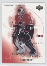 2001-02 Upper Deck Challenge for the Cup Martin Biron #8 m5x