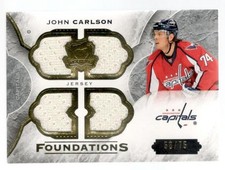 2015-16 UD THE CUP HOCKEY FOUNDATIONS JERSEY JOHN CARLSON 58/75 CF- JC