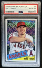 2020 Topps Mike Trout 1985 Chrome Silver Pack Promotion #85C-1 Angels PSA 10