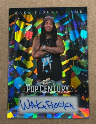 Waka Flocka Flame Auto /25 Silver - 2026 Leaf Metal Pop Century BA-WFF
