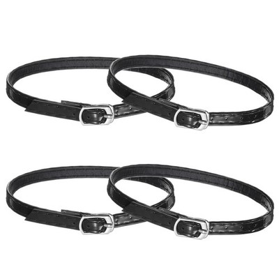 4 Pairs High Heels Shoe Straps, Detachable Ankle Shoelace Straps, Black
