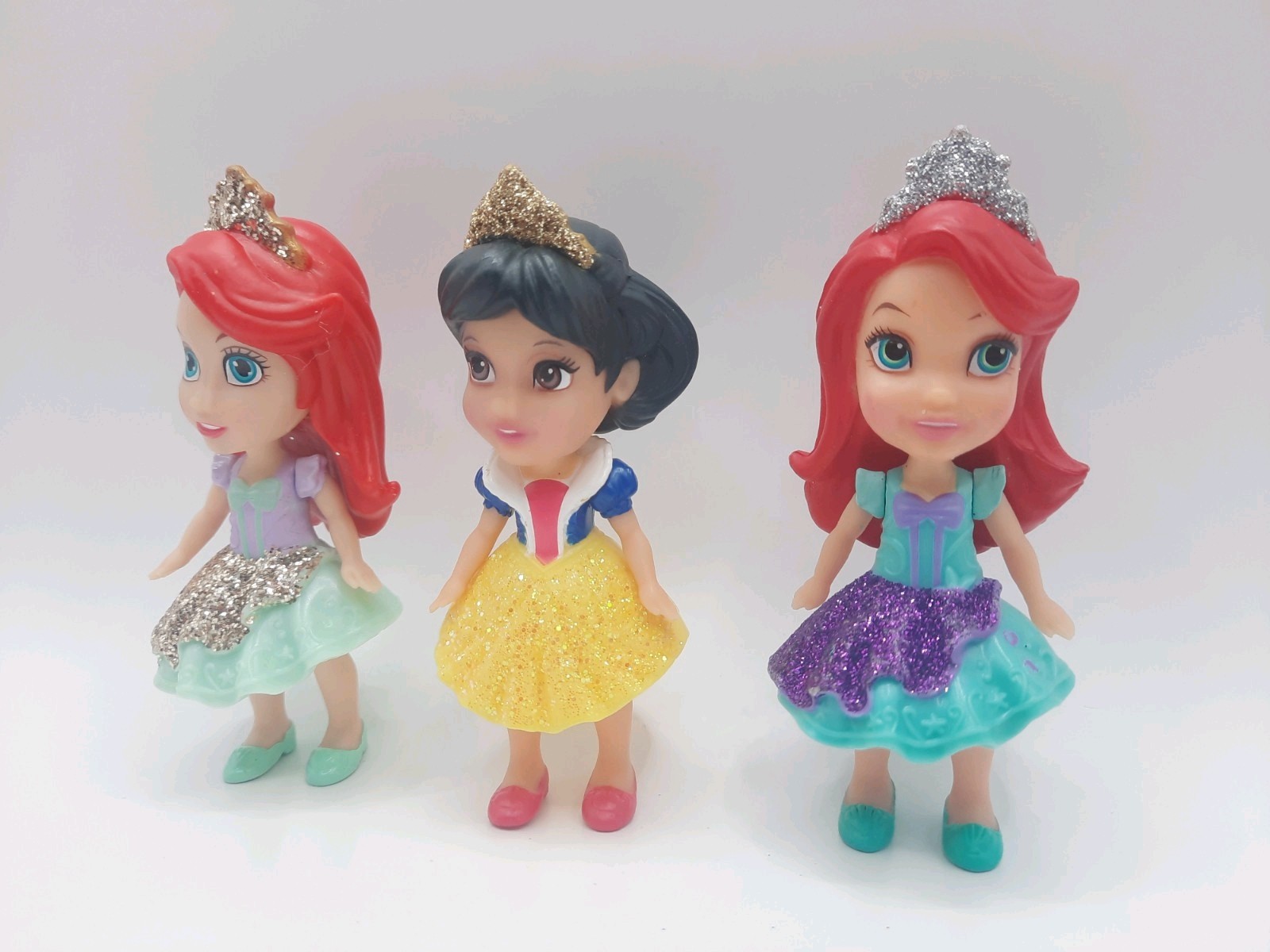 Disney First Toddler Princess 3” Mini Figure Dolls Lot Of 3