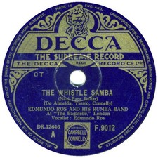 Edmundo Ros And His Rumba Band - The Whistle Samba / Maria From Bahia 0 Shellac,