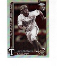 2025 Topps Chrome Update Sepia Refractor #USC174 Alejandro Osuna RC - R ID:65897