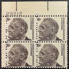 US Prom. Amer. Tagged, Scott 1284a, 6c Franklin D. Roosevelt, P.B.4, MNH, F-VF — photo 1